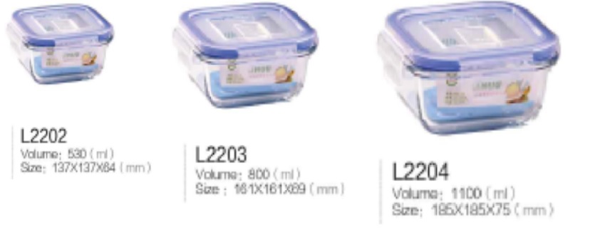 Vorratsdosen 3er Set aus Glas