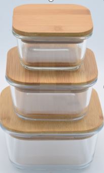 Vorratsdosen 3er Set, aus Glas