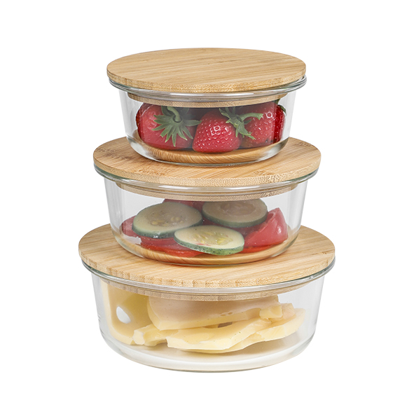 Vorratsdosen 3er Set, aus Glas