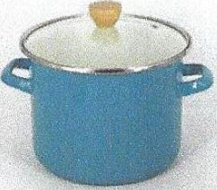 Bratentopf Rio mit Glasdeckel, emailliert