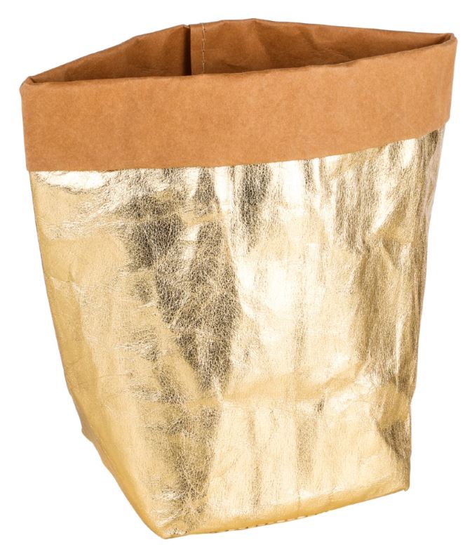 Papierschale gold/braun