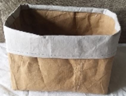 Papierschale, braun/beige