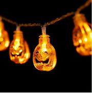 LED Batterie-Lichterkette Kürbis