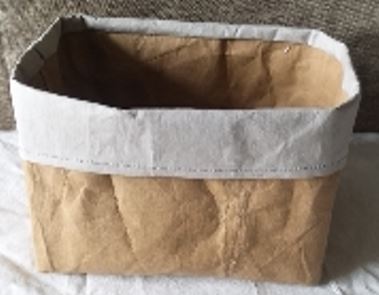 Papierschale, braun/grau