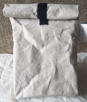 Papiertüte mit Klettverschluss