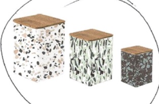 Aufbewahrungsdose, 3 verschiedene Größen