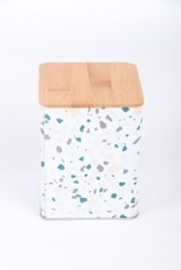 Aufbewahrungsdose im Marmordesign