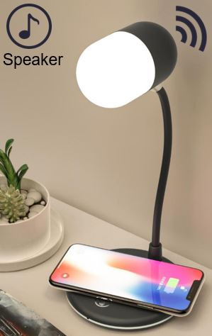 LED Tischlampe mit kabellosem Ladegerät