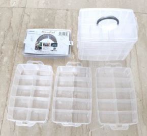 Aufbewahrungsbox mit drei Lagen