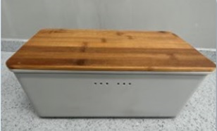 Brotkasten aus gekohltem Bambus