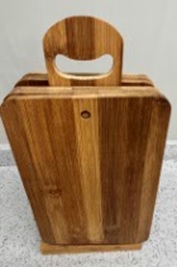 Bambusbrettchen 6er Set mit Ständer