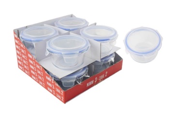 Glas Vorratsdosen im Display