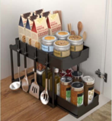 Aufbewahrungsregal für die Küche