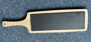 Serviertablett mit Griff, Schiefer