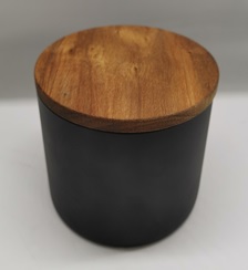 Vorratsdose aus Glas mit Bambusdeckel