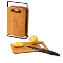 Bambusbrettchen 6er mit Ständer