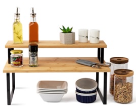 Küchenregal aus Bambus