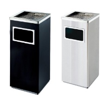 Aschenbecher aus Edelstahl, 12,4L