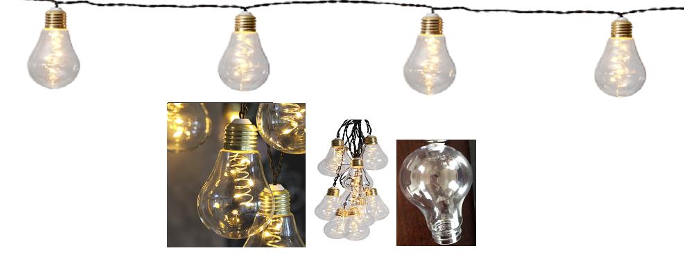 Lichterkette im Retro-Look