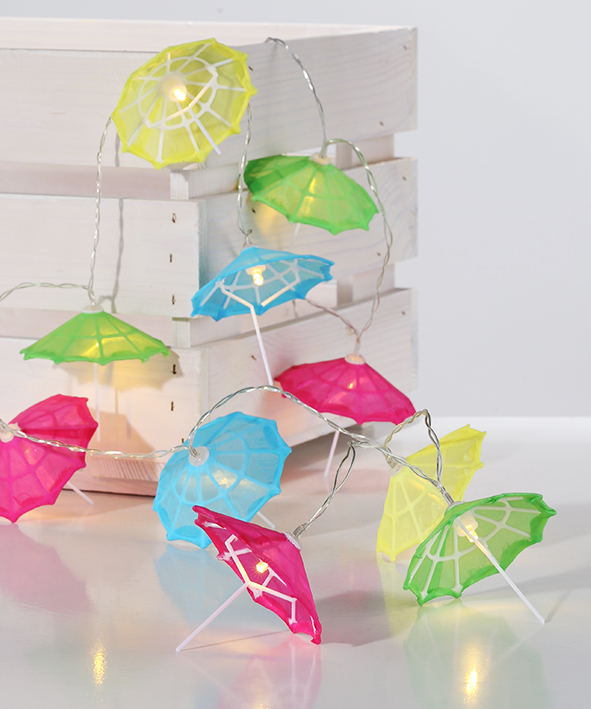 Lichterkette Schirmchen