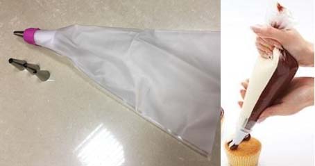 Duo-Spritzbeutel mit 4 Tüllen