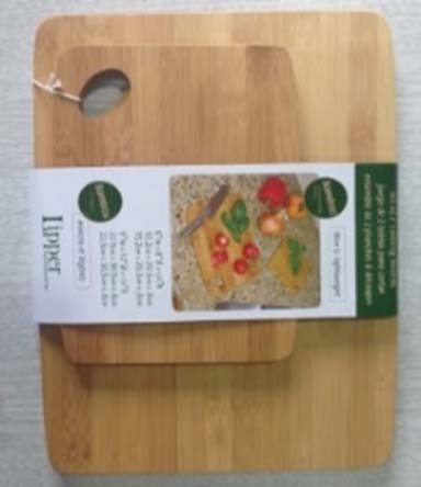 Schneidebretter-Set 2-tlg. aus Bambus