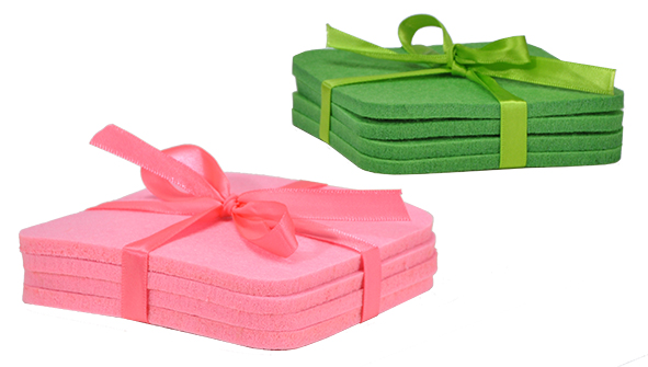 Filz-Untersetzer, 4er Set