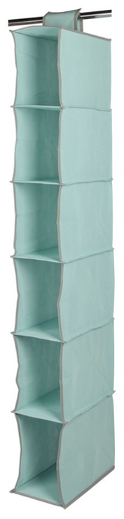 Hänge-Aufbewahrung, pastellblau mit grau