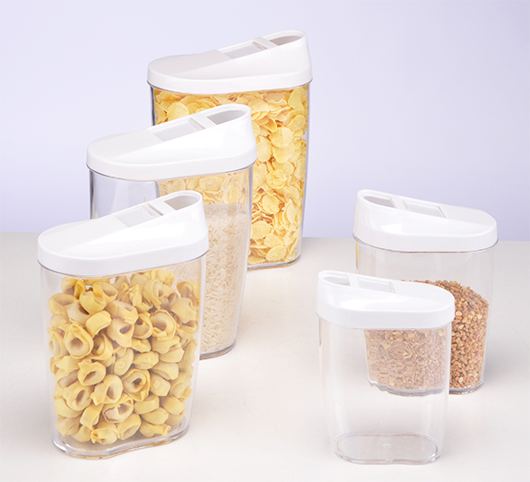 Schüttdosen-Set 5-tlg. aus Kunststoff