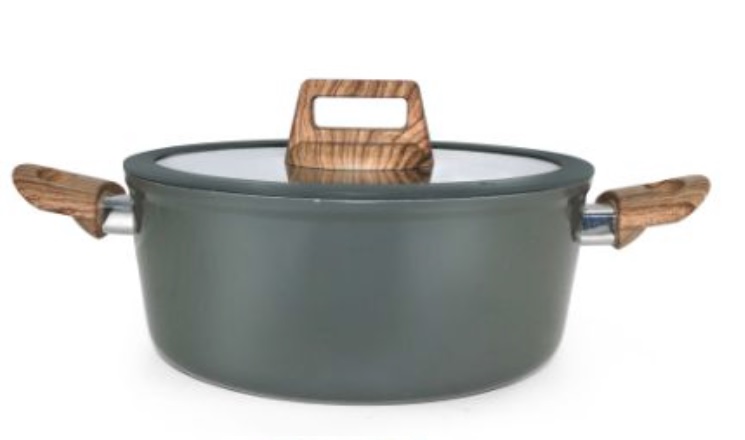 Aluguss-Bräter (16x7cm) mit Glasdeckel