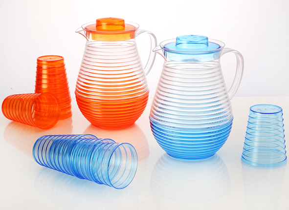 Wasserkrug mit 4 Bechern