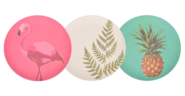 Bambusfaser-Teller 4er Set