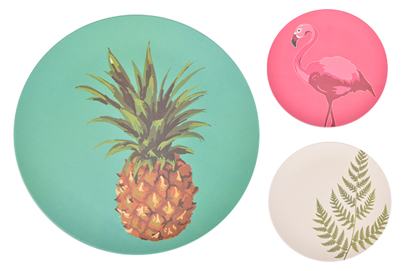 Bambusfaser-Teller 4er Set