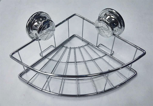 Eckregal mit Saugnäpfen