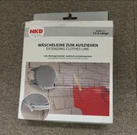 Wäscheleine, ausziehbar