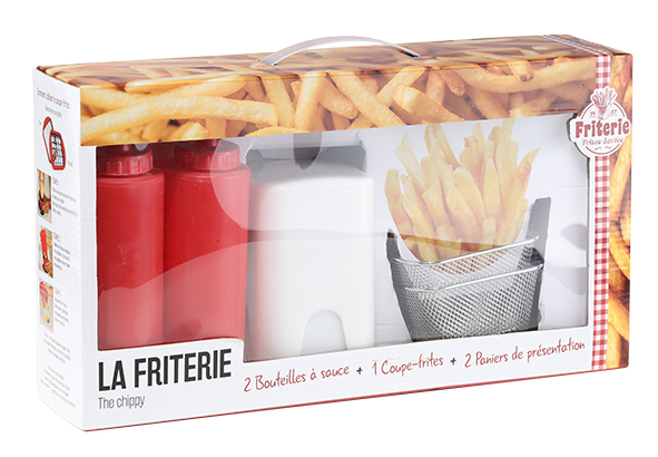 Pommes-Set mit Pommes-Schneider