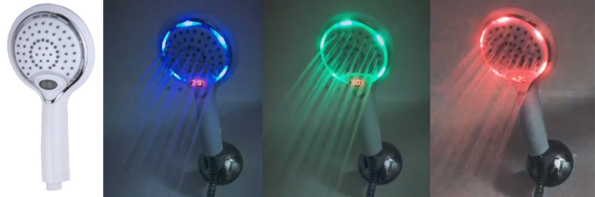 Duschkopf mit LED-Technik