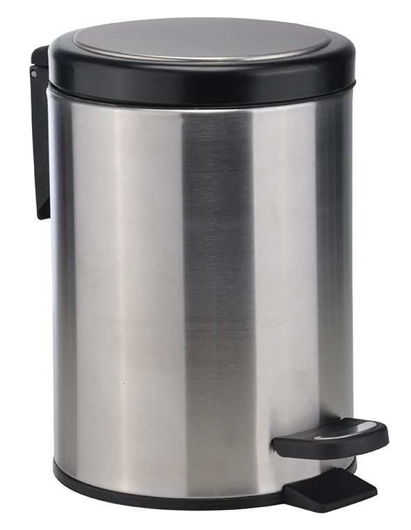 Treteimer 3L aus Edelstahl - matt