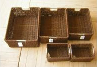 Korb-Set 5-tlg., rechteckig