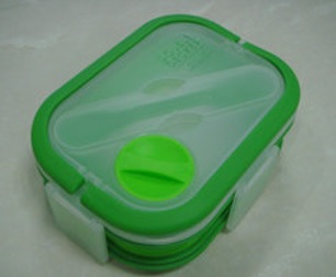 Lunch-Box mit 2 Fächern, faltbar