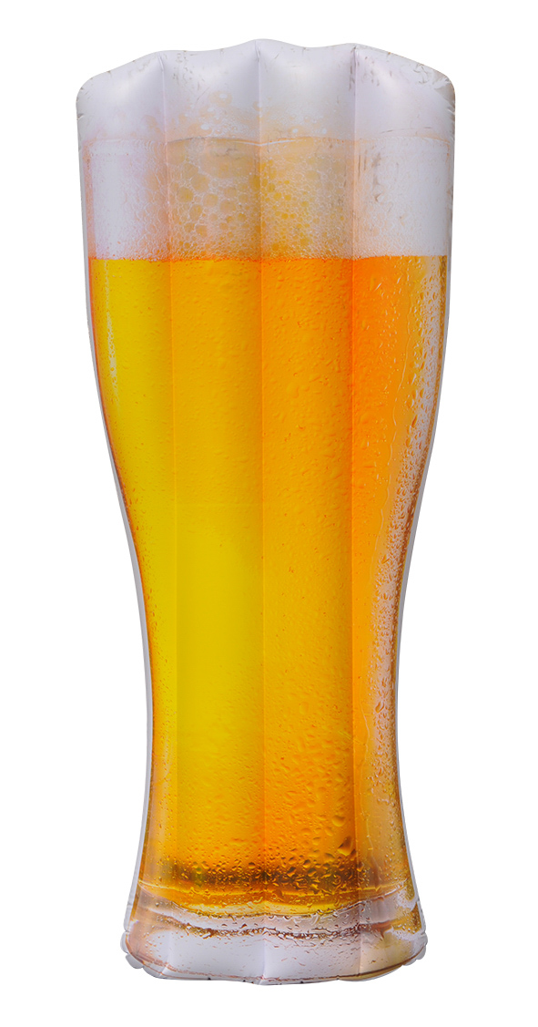 Luftmatratze Bierglas