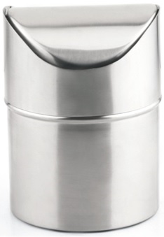 Tischabfalleimer aus Edelstahl
