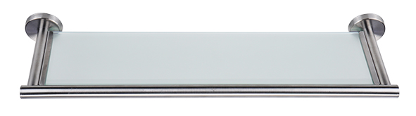 Wandablage / Wandregal aus Edelstahl/Glas