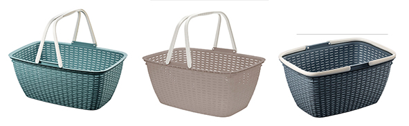 Wäschekorb in Flechtoptik ca. 35 Liter