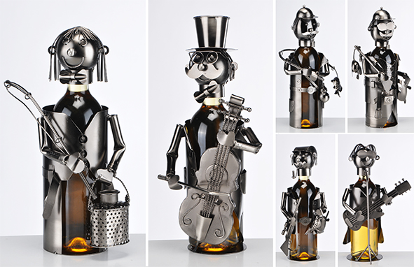 Weinflaschenhalter, 6-fach sortiert