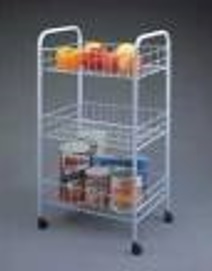 Küchenwagen mit 3 Körben, auf Rollen