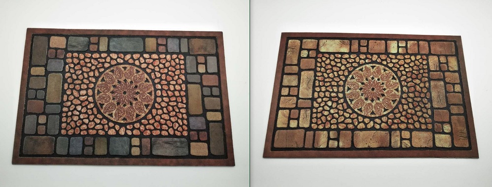 Fußmatte, rechteckig, 2-fach sortiert