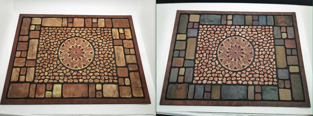 Fußmatte, rechteckig, 2-fach sortiert