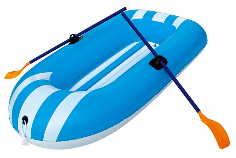 Schlauchboot mit 2 Paddel