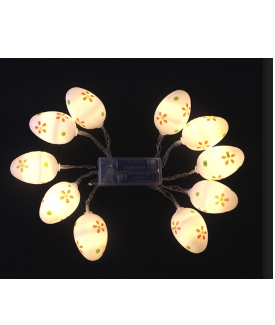 Oster Deko Lichterkette mit Ostereiern